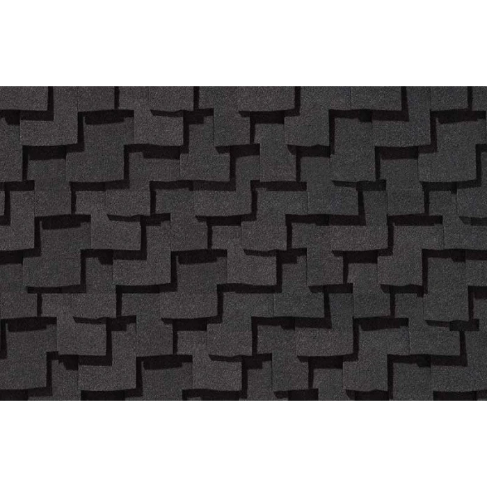Гибкая черепица CertainTeed Presidential Shake Charcoal Black